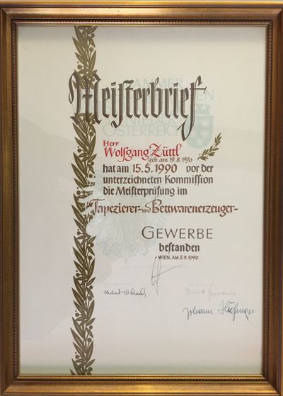 Meisterbrief Wolfgang 2